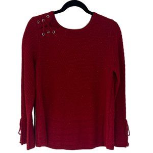Style & Co. Women's knitted sweater. Sz.  P L Red  353
